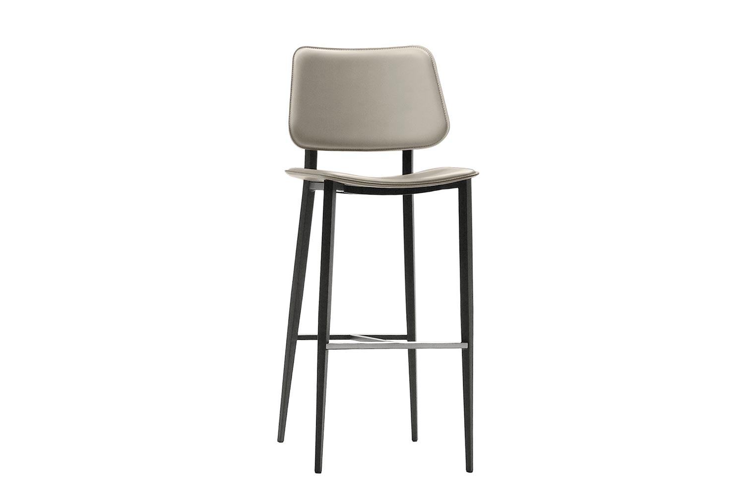 Joe hard leather bar stool by Midj
