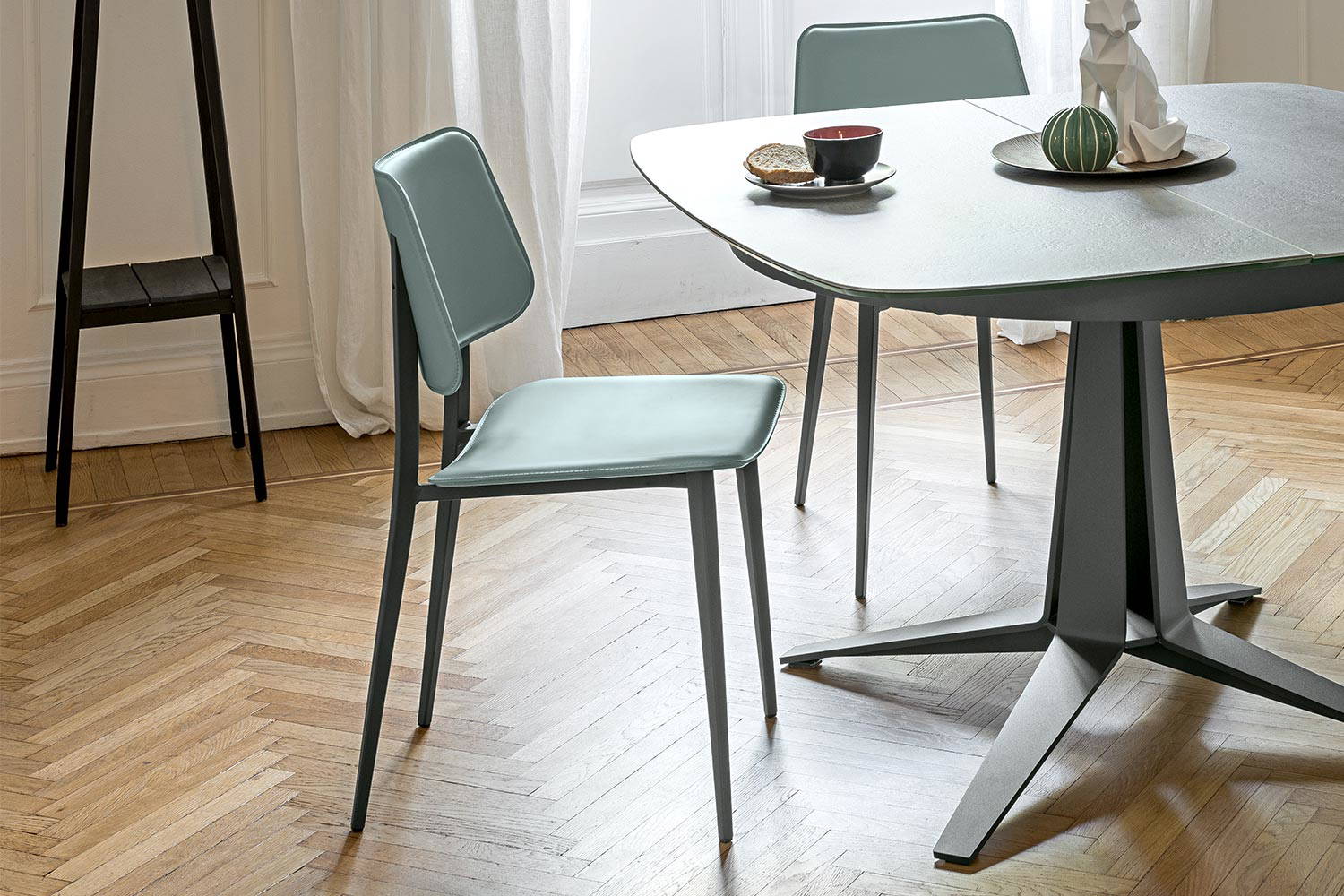 Joe Hard Leather Dining Chair