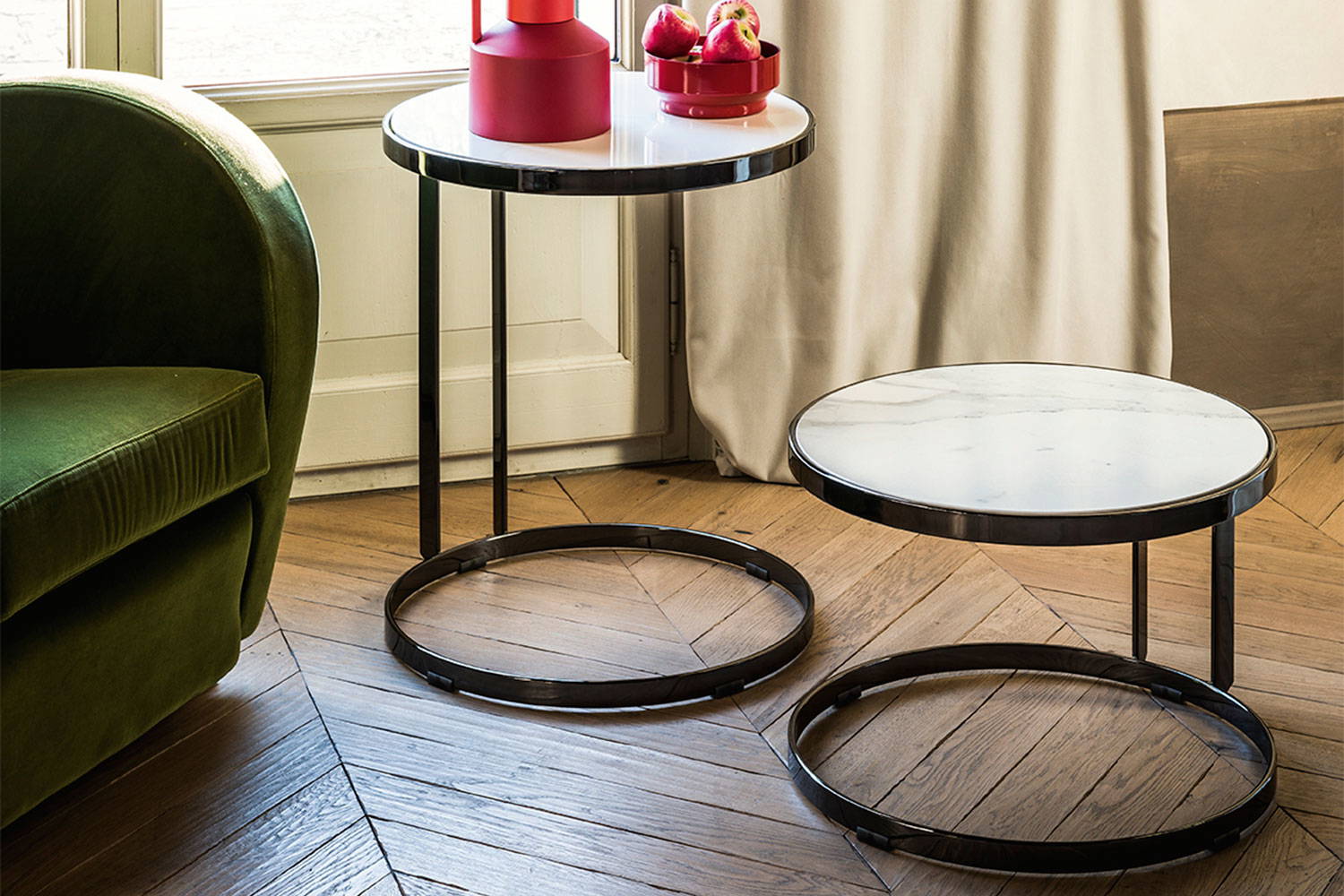 Joint end tables by Midj