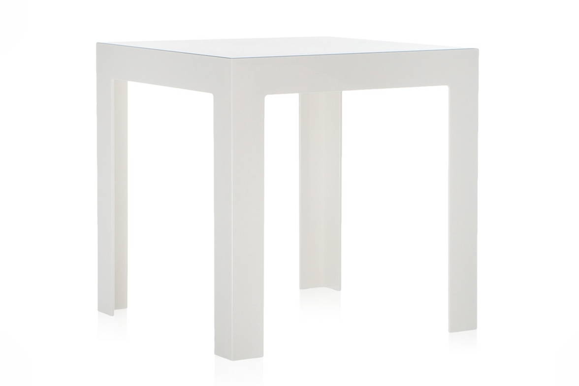 Jolly end table by Kartell in glossy white Jolly end table by Kartell in glossy white