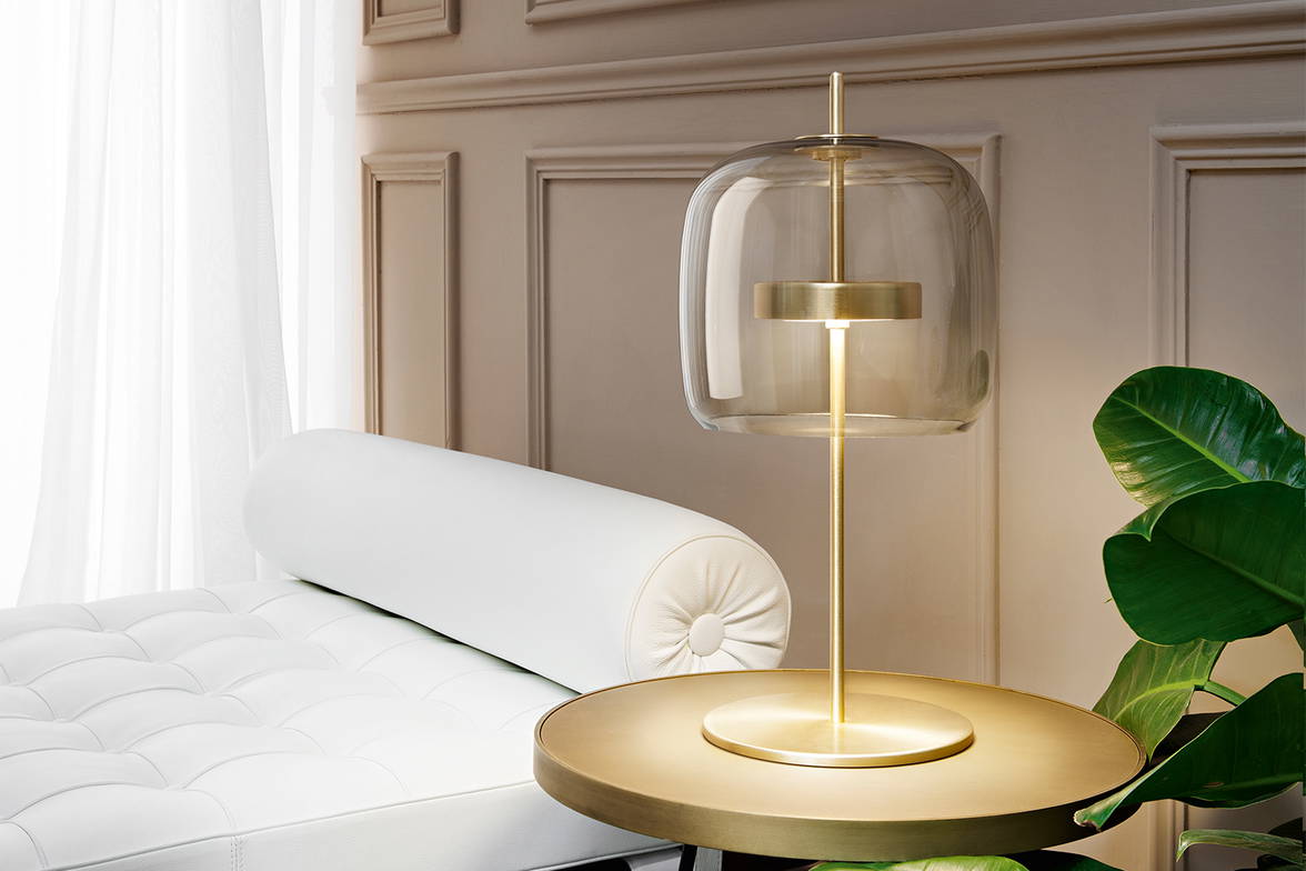 Jube Table Lamp on an end table Jube Table Lamp on an end table