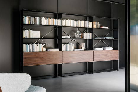 The Kaos Bookcase with Storage by Alain Gilles for Bonaldo.