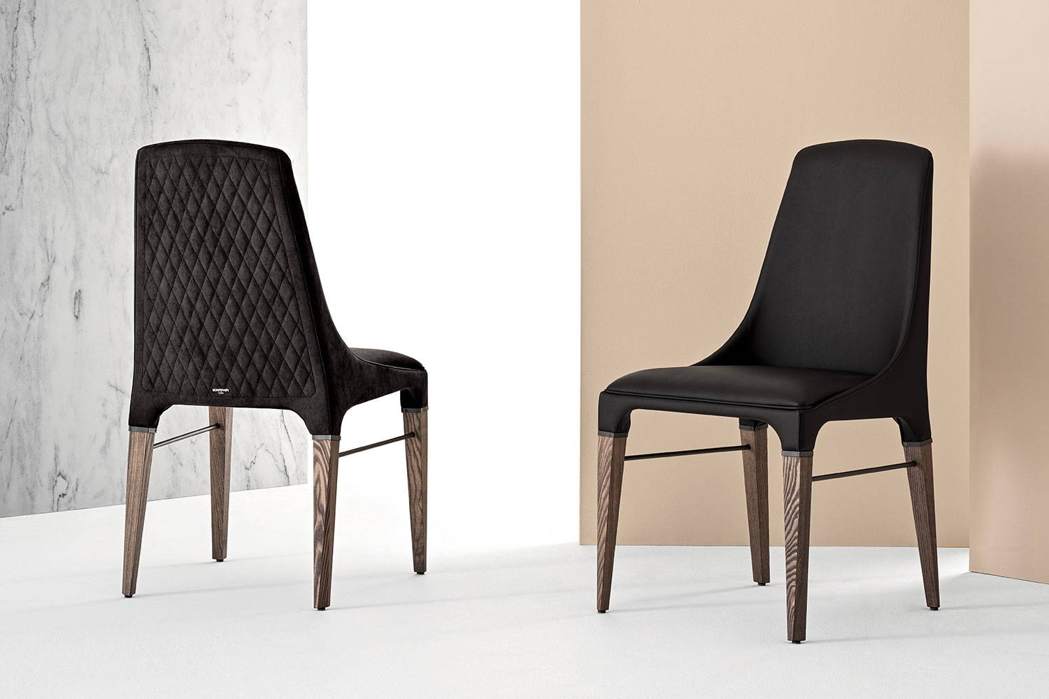 Kelly quilted dining chair by Bontempi Casa