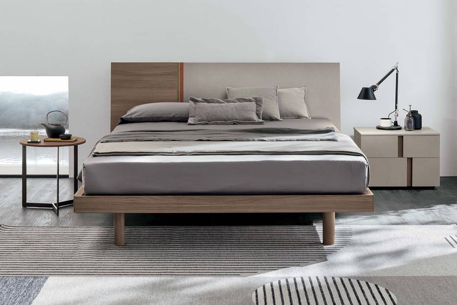 Ken Bed with athena nightstand by Tomasella
