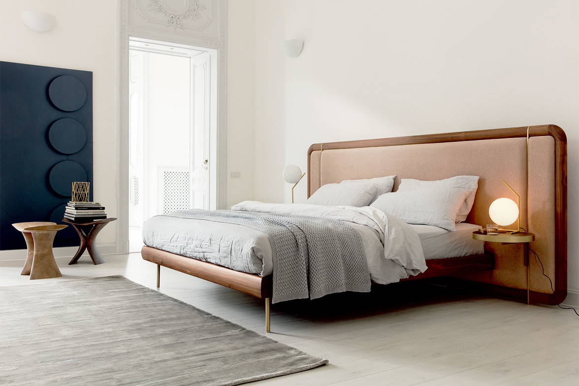 Killian Bed with End Tables designed by Marconato and Zappa Killian Bed with End Tables designed by Marconato and Zappa