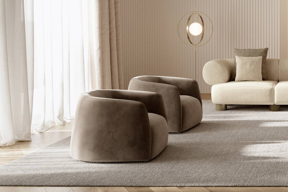 Kodi armchair is easily customized