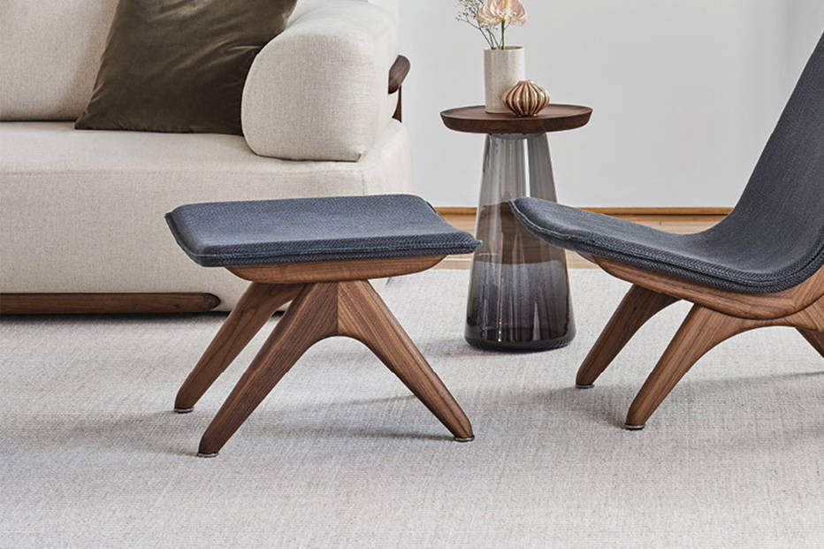 Koko Pouf designed by Staffan Tollgard & Filippo Castellani