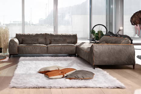 Kong corner sectional sofa with peninsula by Gamma