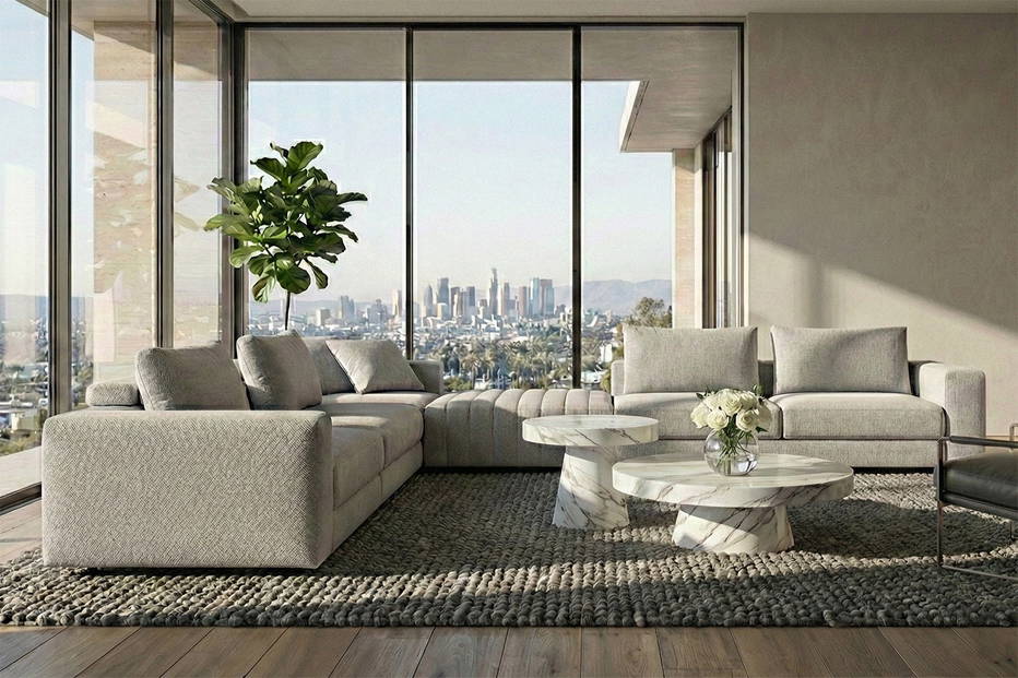 Kuba Split L-Shape Sectional Sofa