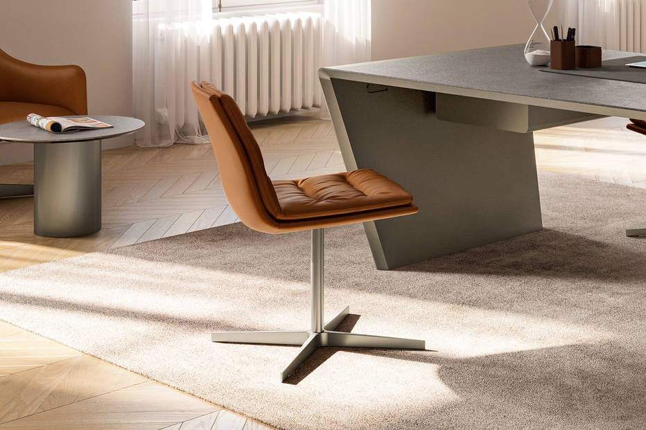 Lady swivel dining chair designed by Antoy Filips for eforma