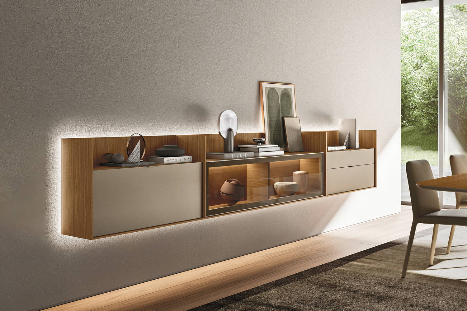 Lampo L7C03 Wall-Mounted Sideboard
