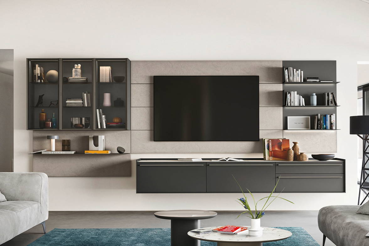 Lampo L7C06 Wall Unit by San Giacomo (optional LED lights) Lampo L7C06 Wall Unit by San Giacomo (optional LED lights)