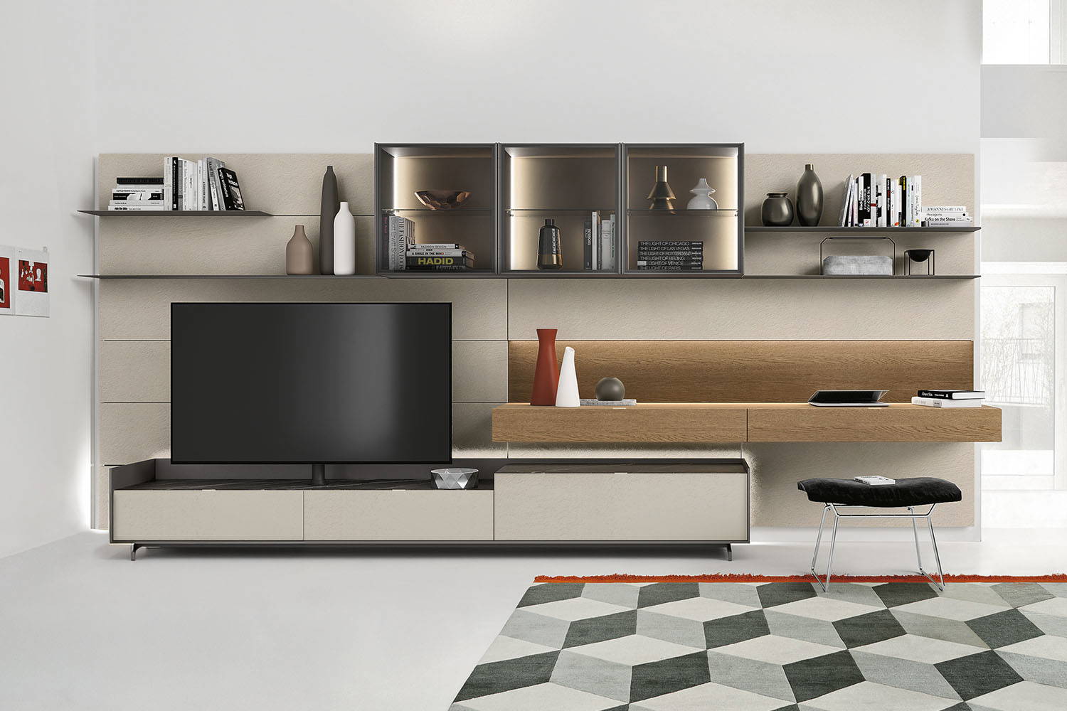Lampo L7C12 Wall Unit by San Giacomo (optional LED lights)