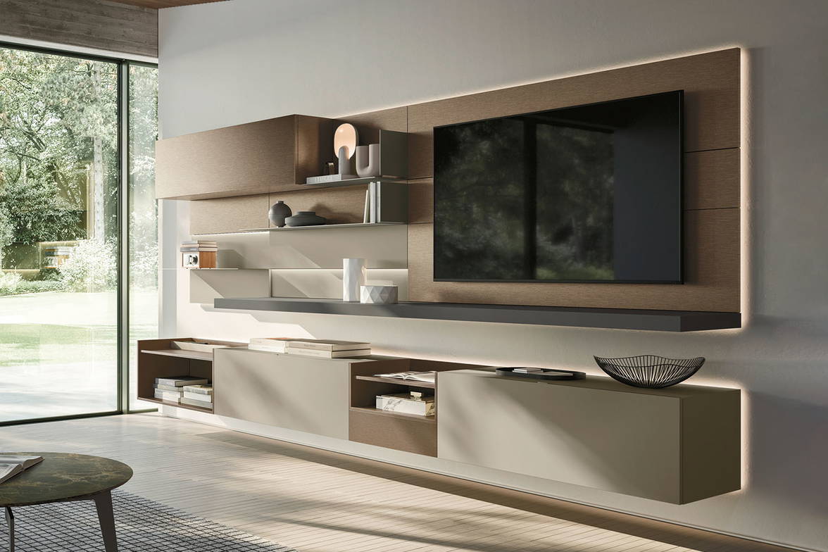 Lampo L7C37 Wall Unit by San Giacomo (optional LED lights) Lampo L7C37 Wall Unit by San Giacomo (optional LED lights)