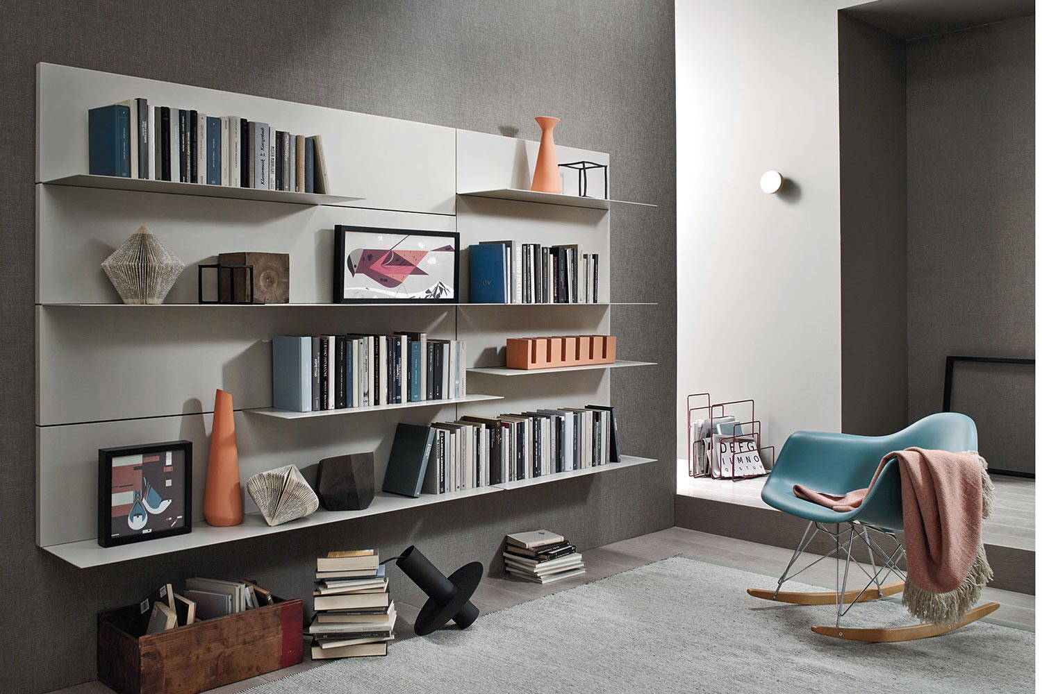 Lampo L7C78 bookcase by San Giacomo