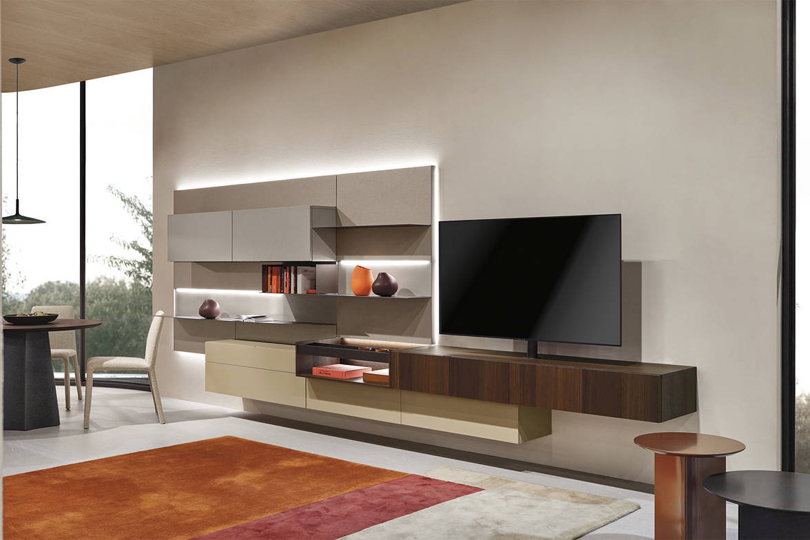 Lampo L7C93 Wall Unit by San Giacomo (optional LED lights) Lampo L7C93 Wall Unit by San Giacomo (optional LED lights)