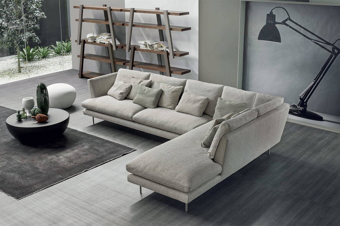 Lars corner sectional sofa with peninsula by Bonaldo Lars corner sectional sofa with peninsula by Bonaldo