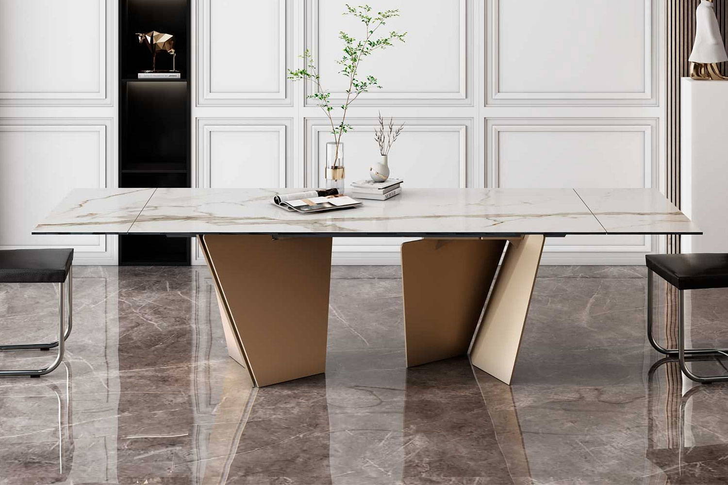 Lastre Extension Dining Table by Naos