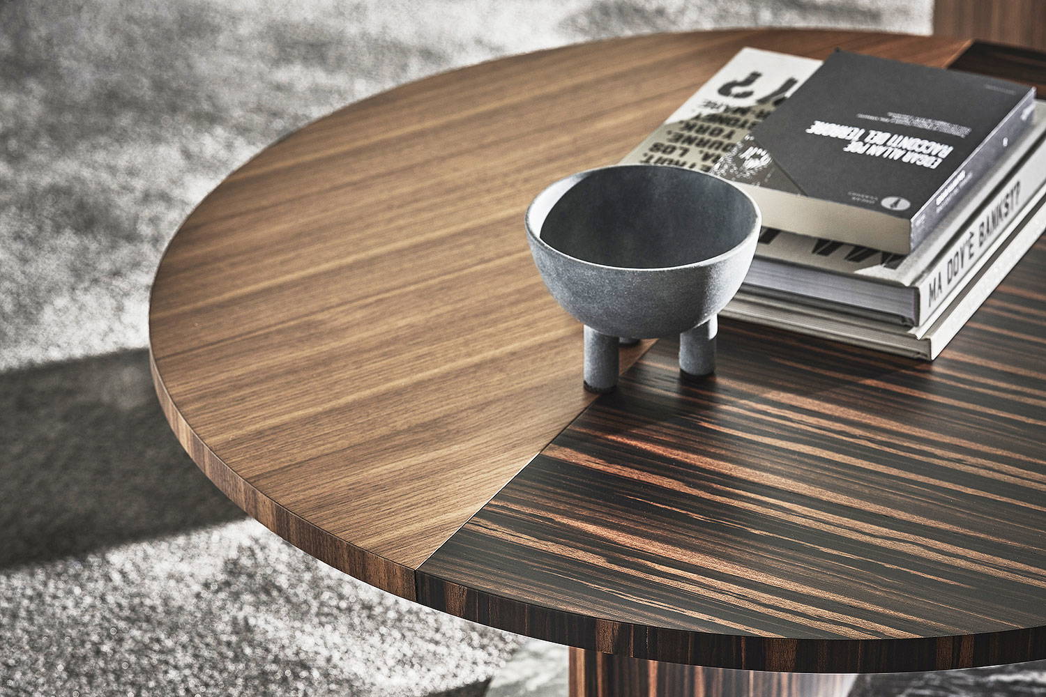 Leaf coffee table close-up by Porada