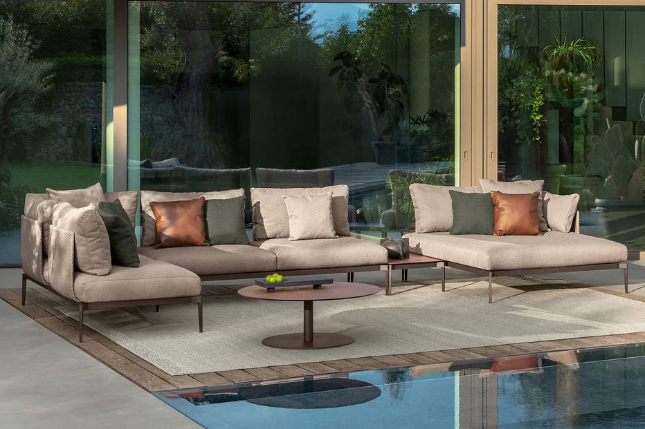 Leaf J-Shape Sectional Sofa
