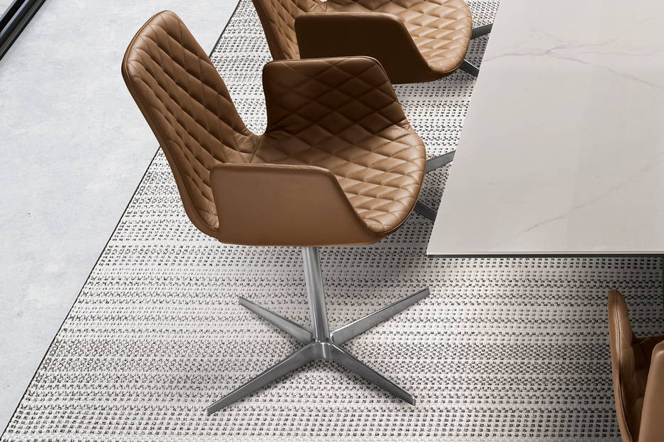 Lenny swivel dining chair designed by eforma