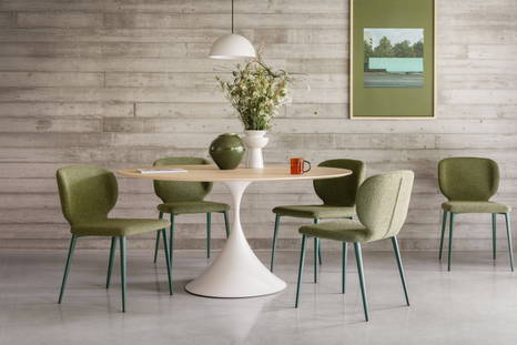 Leo Dining Table with Wrap Dining Chairs