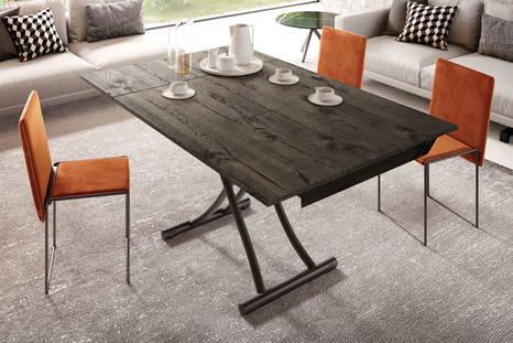 Leonardo transformable coffee table by Ozzio Italia