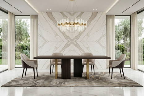The Liberty/2 Dining Table Display Model with Komfy Dining Chairs