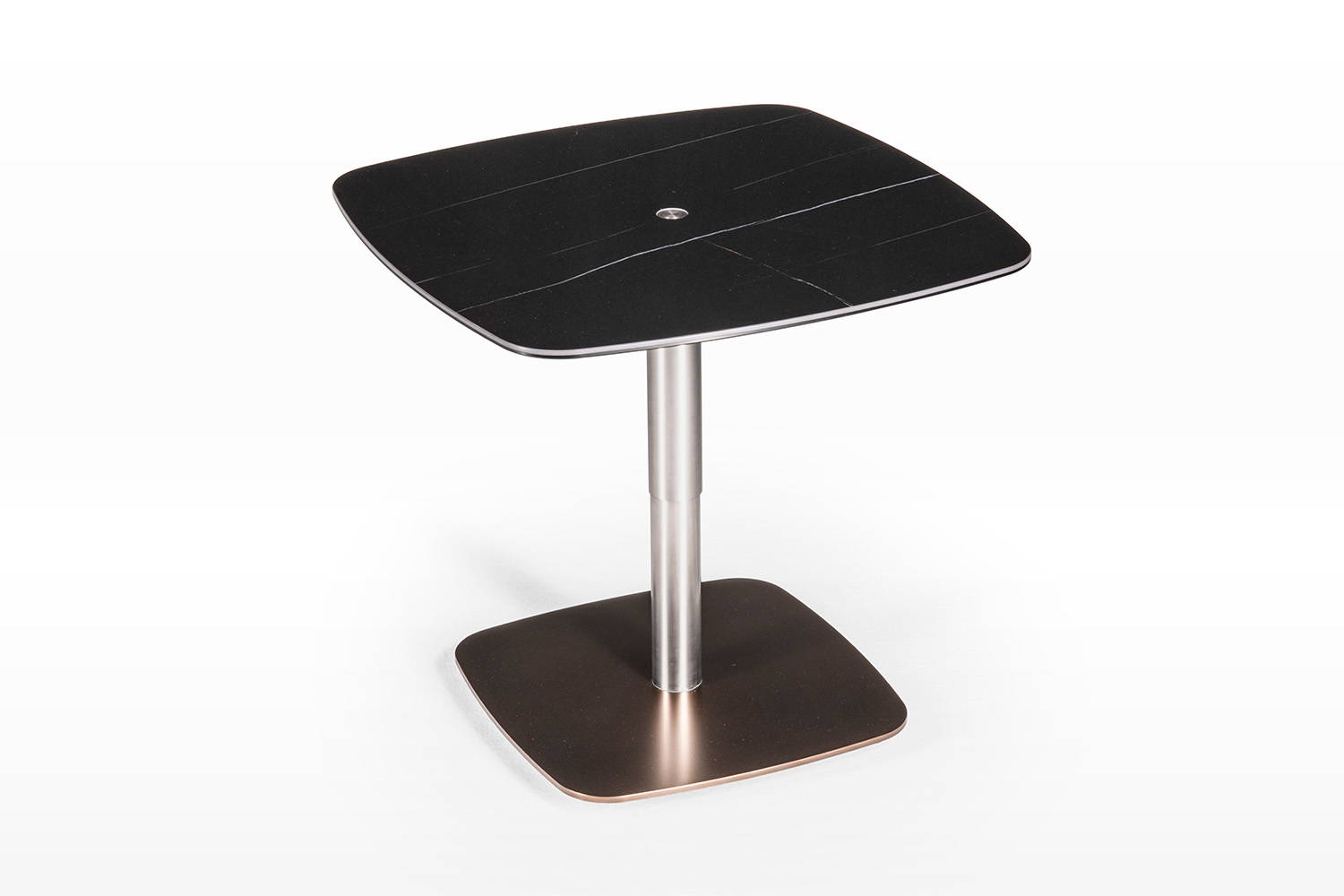 Liftix end table with Sahara Noir top