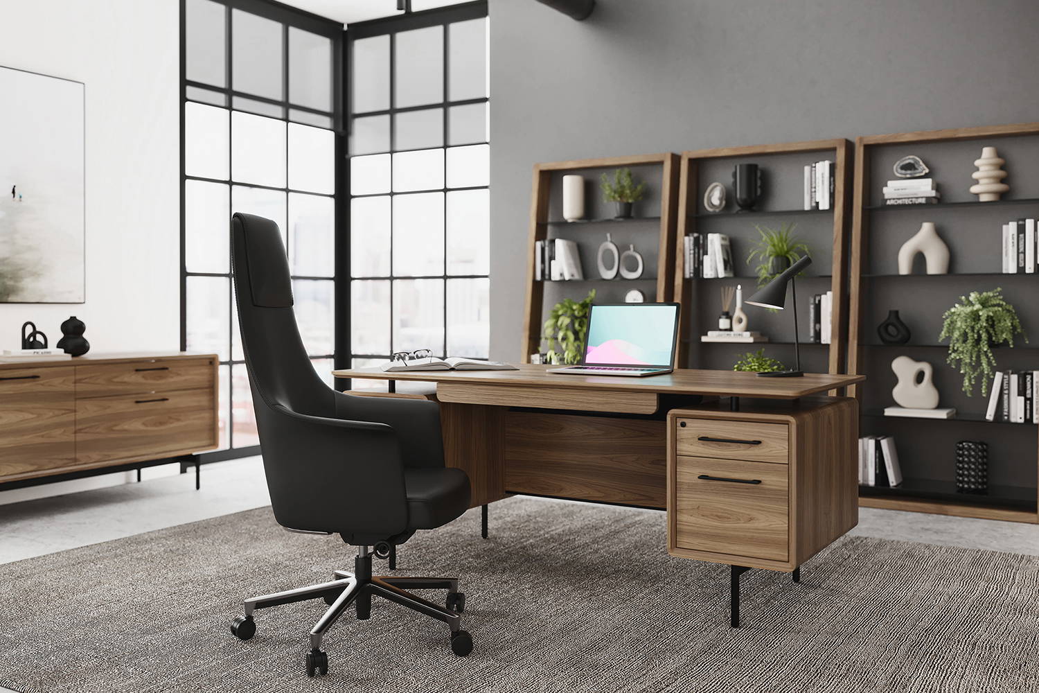 Officeデスク Linq 6821 Executive Office Desk by BDI | room service 360°