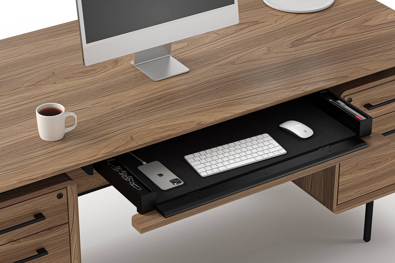 ラピスパイワン②デスク Linq 6821 Executive Office Desk by BDI | room service 360°