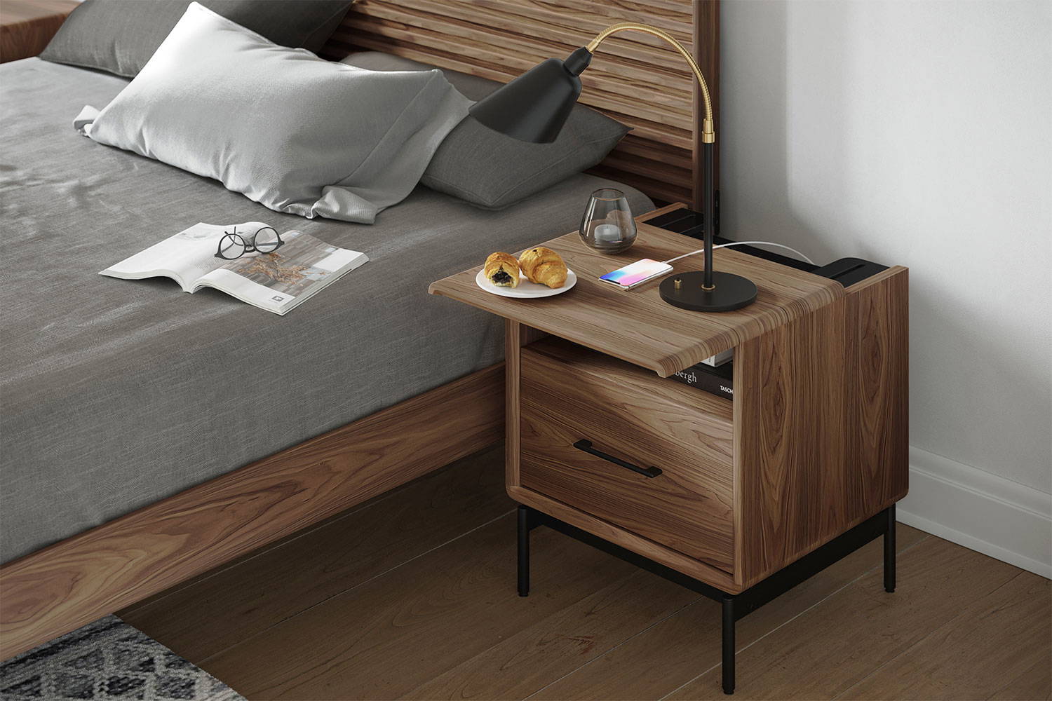 Linq 9181 - 9182 Nightstand by BDI | room service 360°
