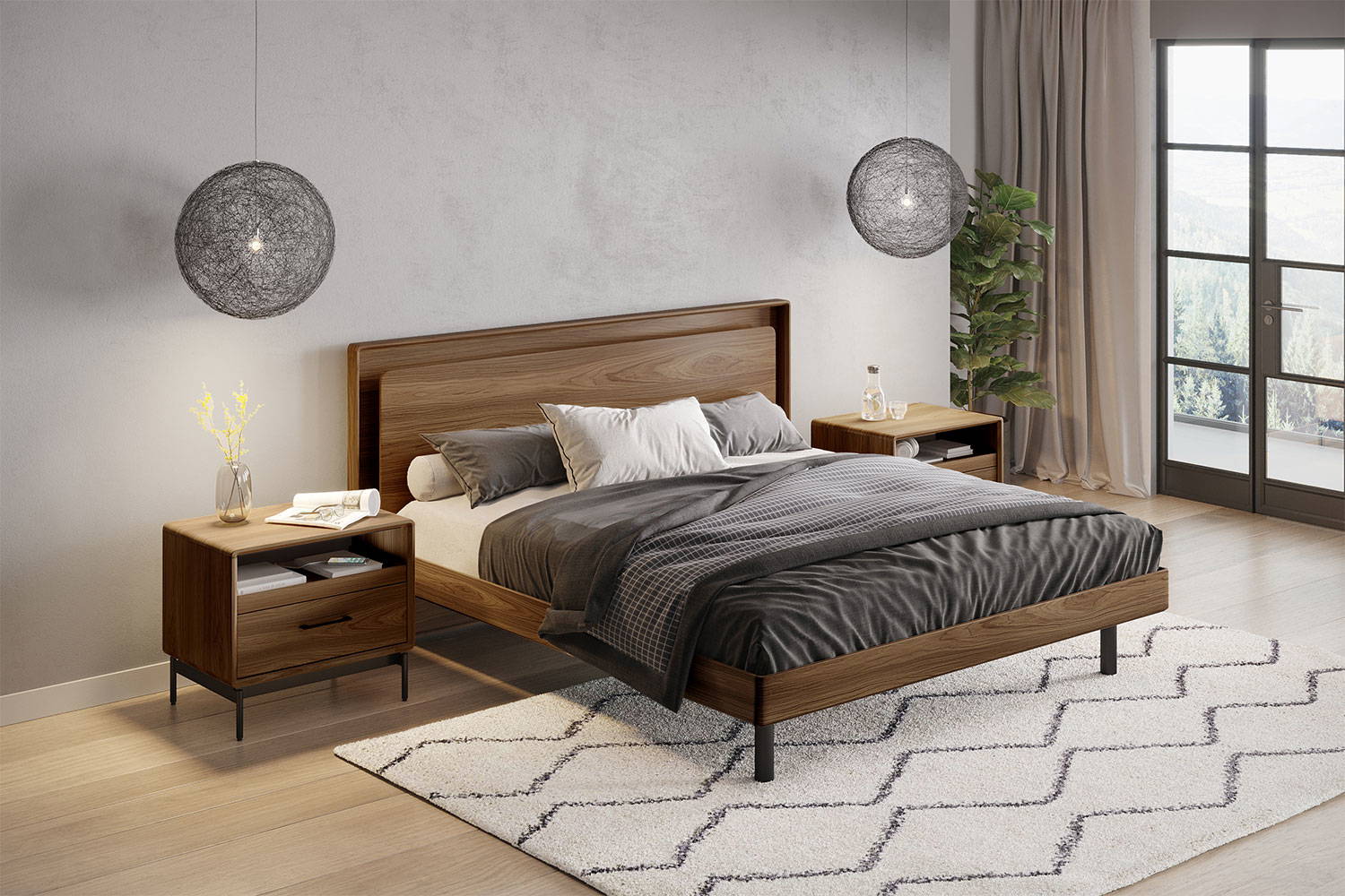 Linq 9181 - 9182 Nightstand by BDI | room service 360°
