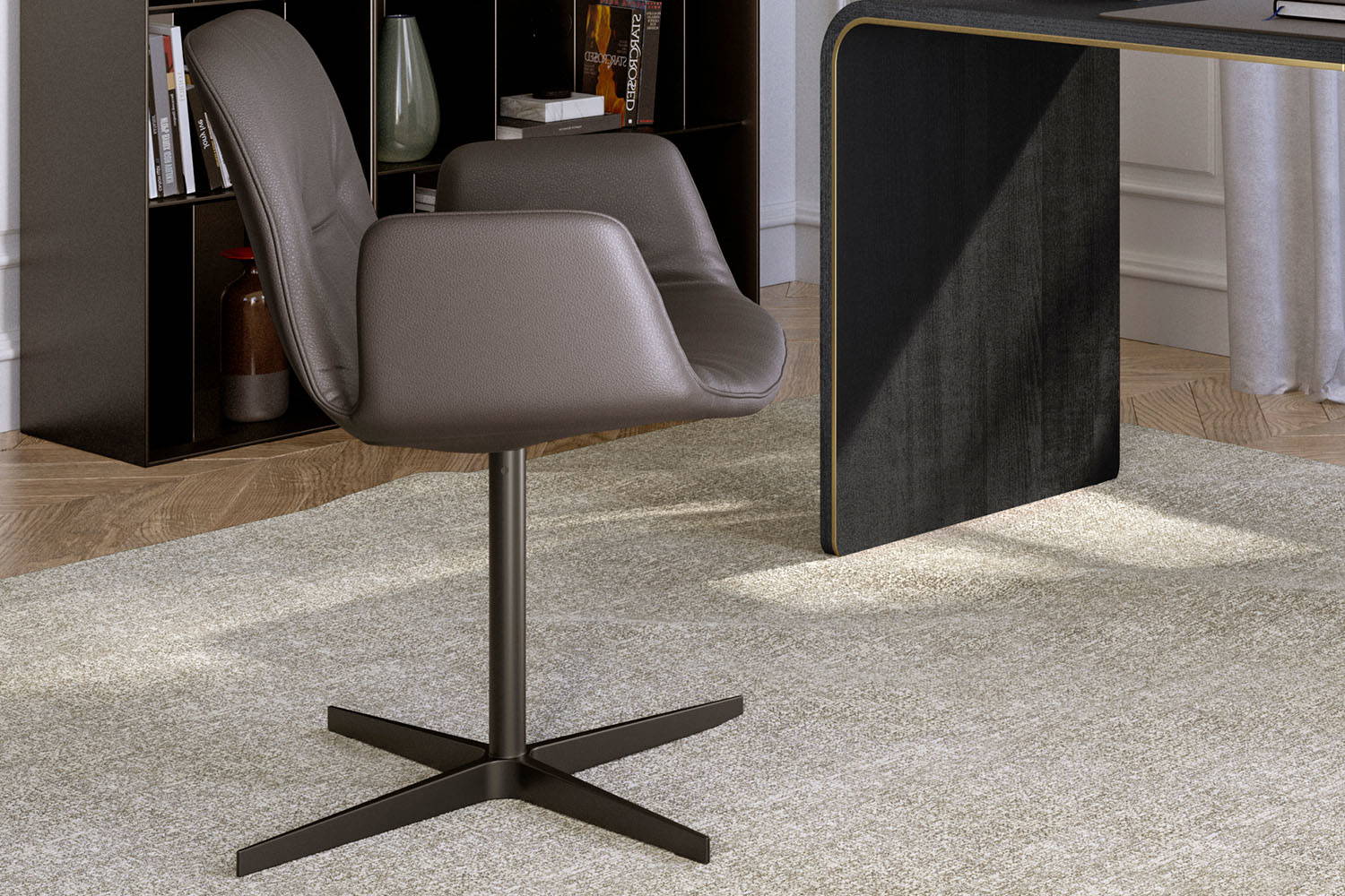 Lisa swivel dining chair designed by eforma