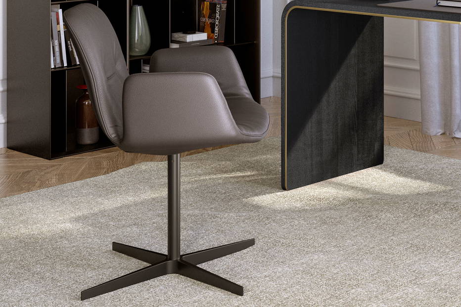 Lisa swivel dining chair designed by eforma