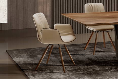 Lisa wood dining chair designed by eforma