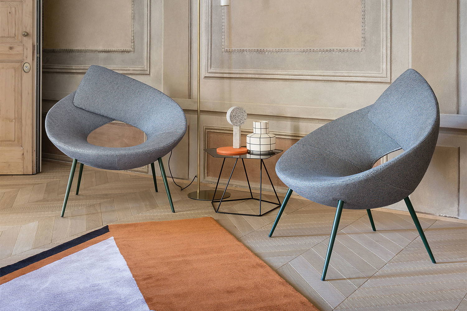 Lock armchairs by Bonaldo