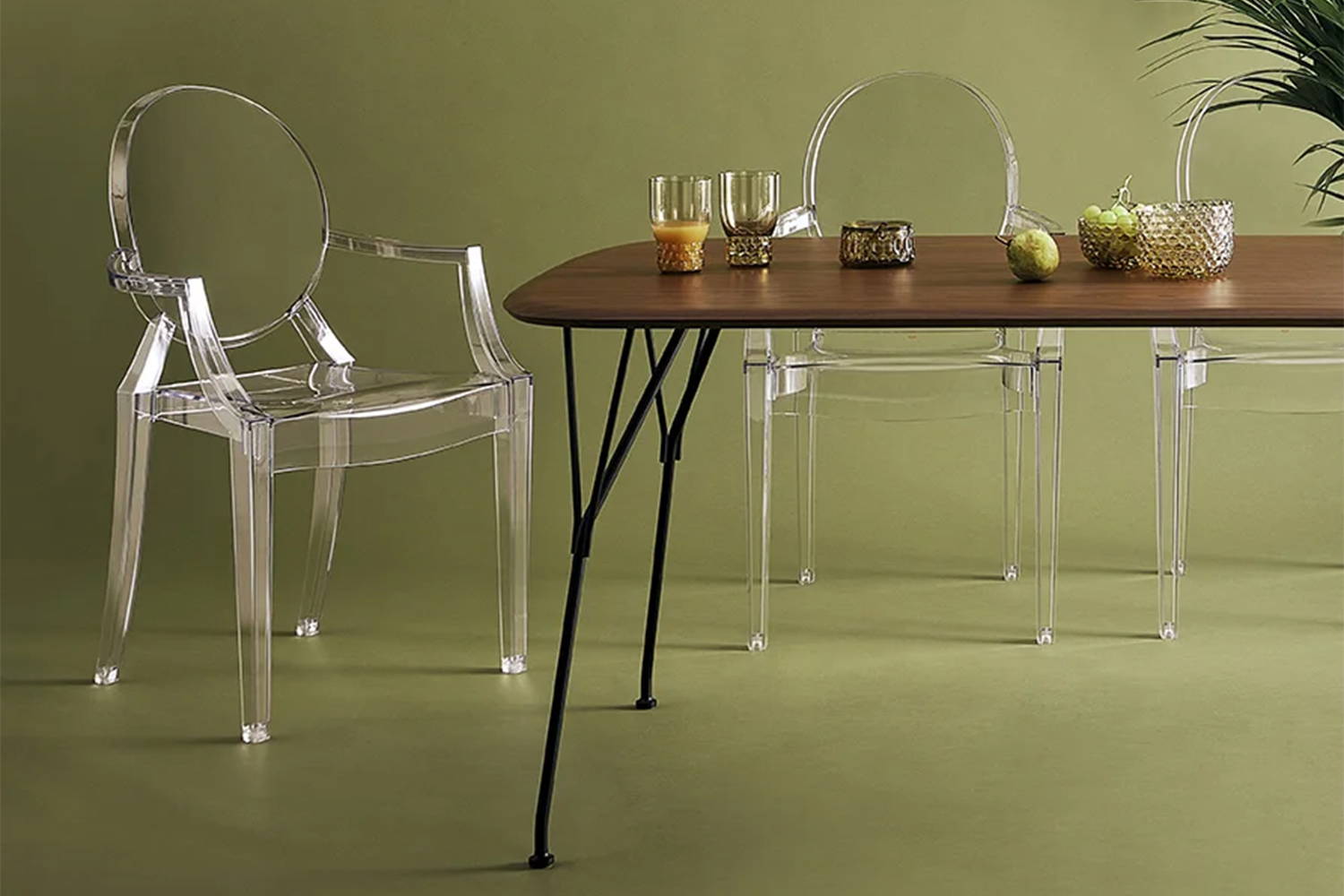 Louis Ghost Dining Chair (Set of 2) Quickship by Kartell | room