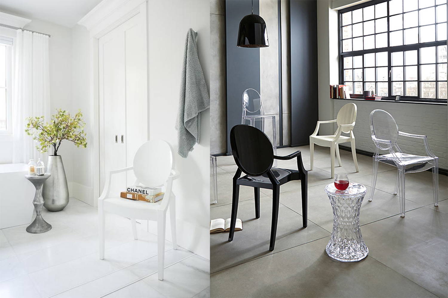 Louis Ghost Dining Chair (Set of 2) by Kartell | room service 360°