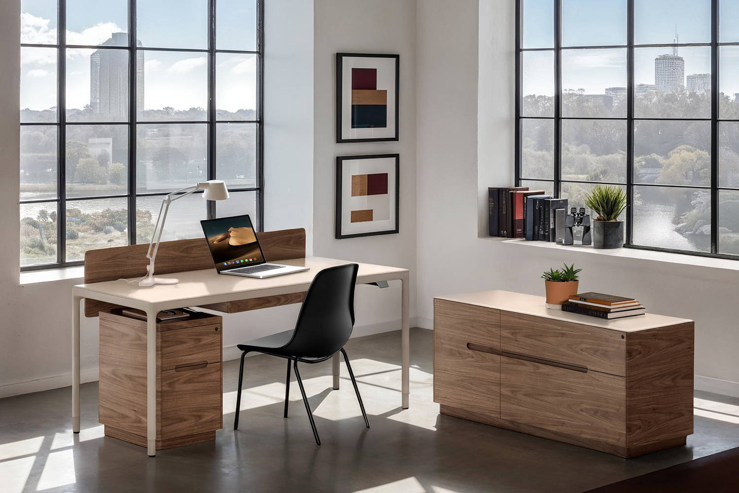 Luma 6762 Compact Lift Desk by BDI | room service 360°