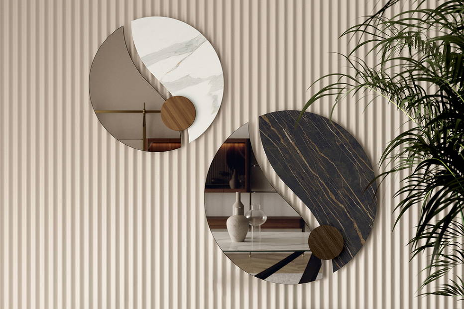 Luxor mirror designed by Pocci & Dondoli for Bontempi Casa