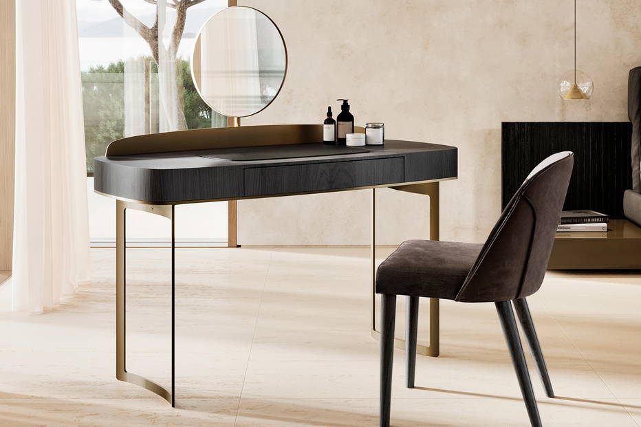 Lyra vanity desk designed by Ollen Pal for eforma