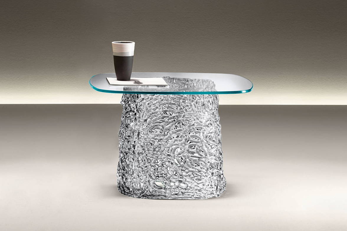 Macrame end table by Fiam Italia Macrame end table by Fiam Italia