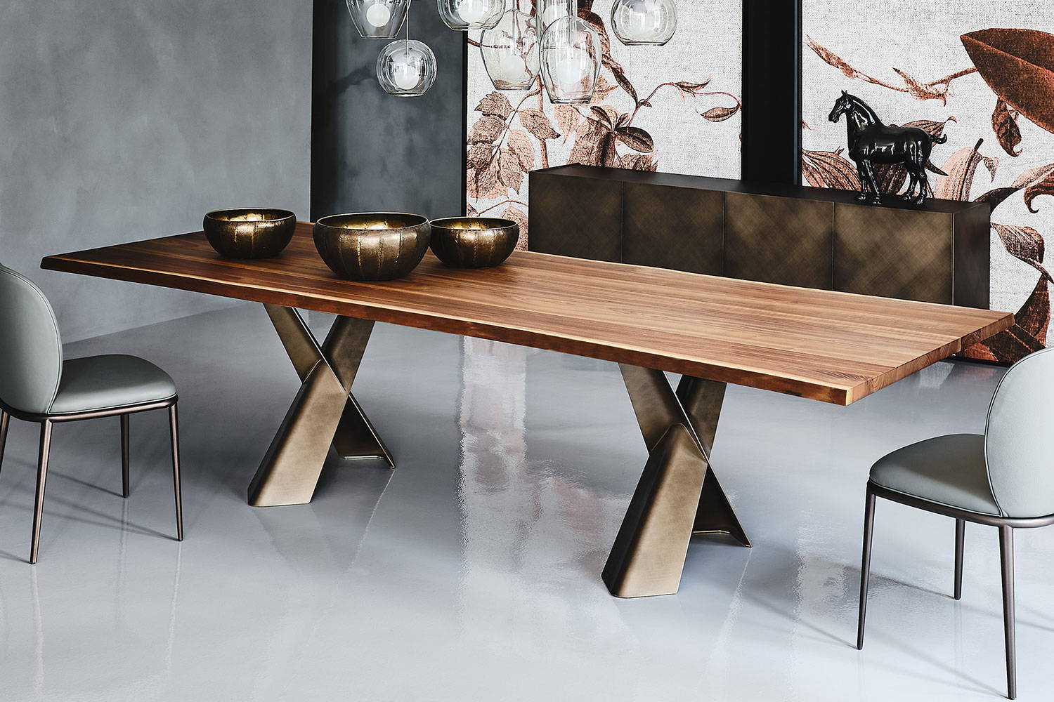 Mad Max Live Edge Wood Dining Table by Cattelan Italia | room