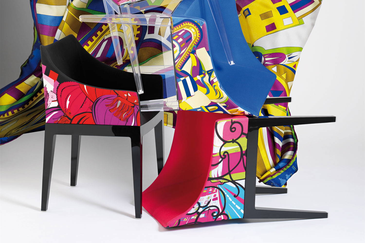 Madame Pucci dining chairs designed by Philippe Starck