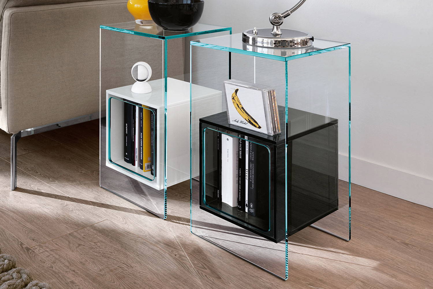 Magique end tables by Fiam Italia