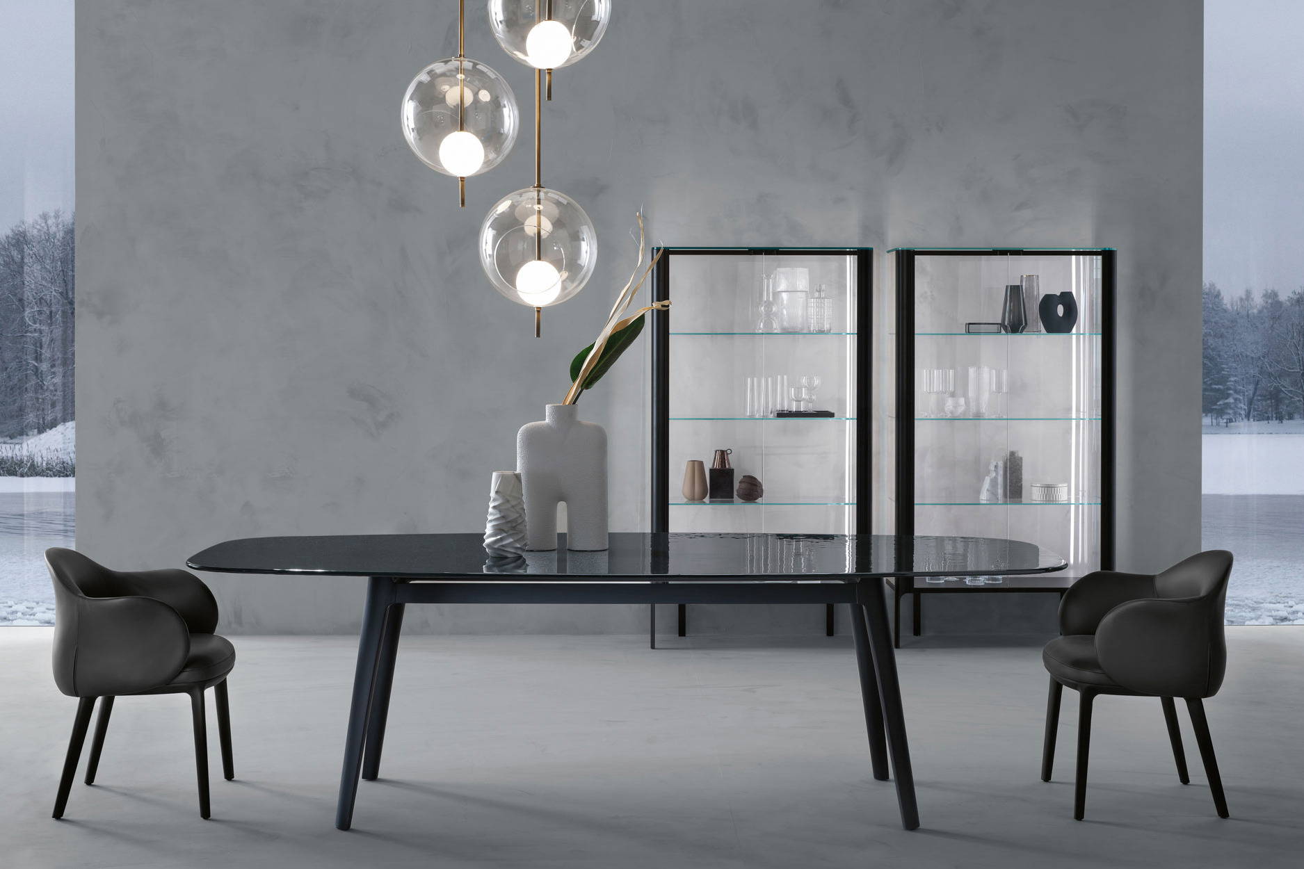 Magma dining table by Fiam Italia