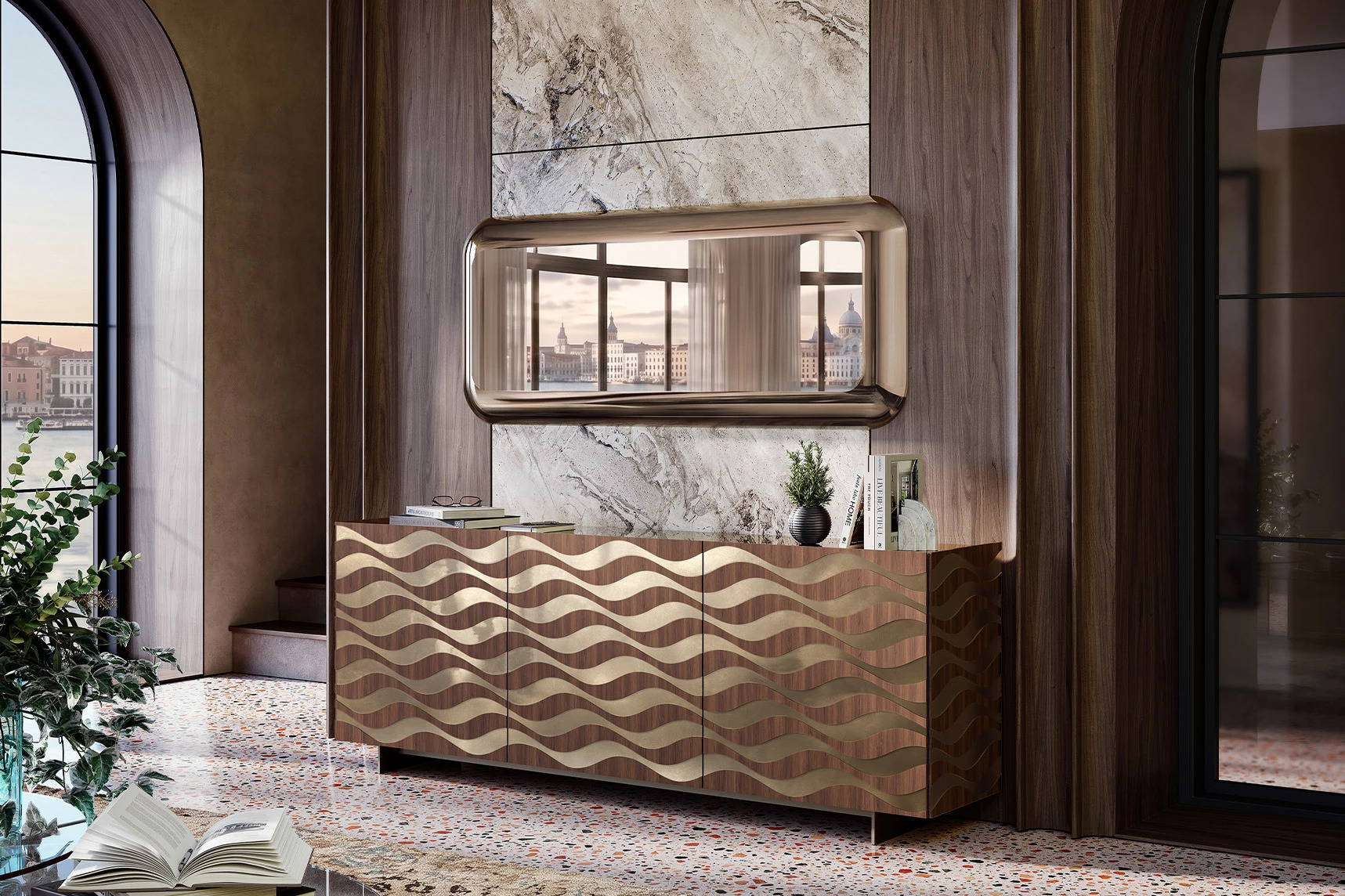 Marea Sideboard with Reverso Mirror