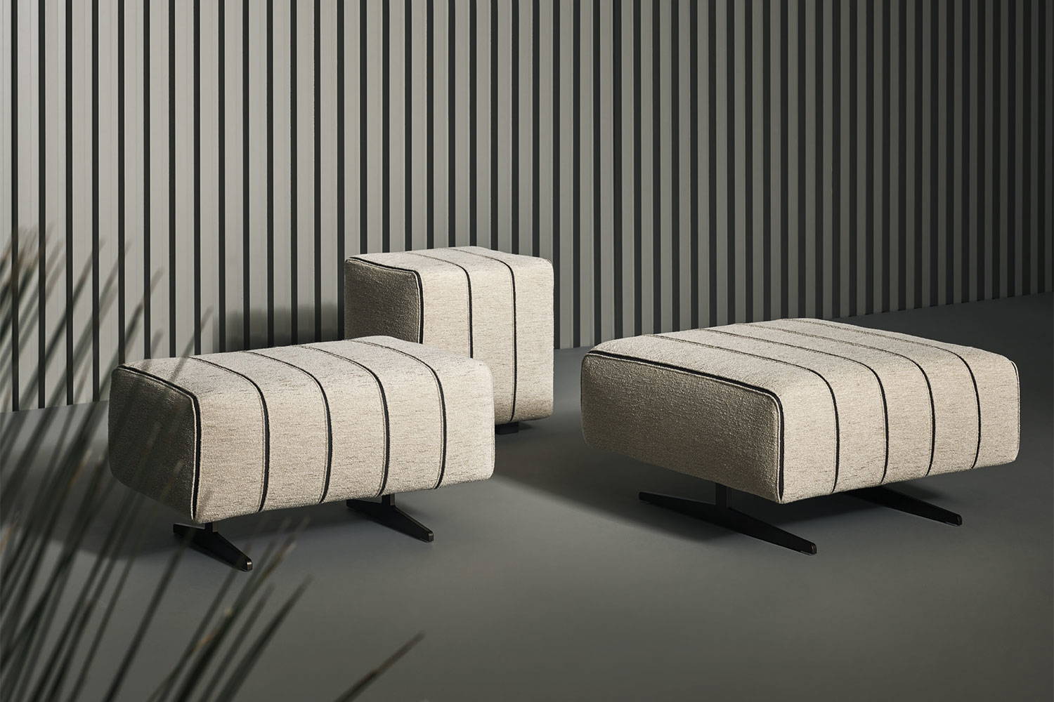 A group of Mark Ottomans by Bonaldo