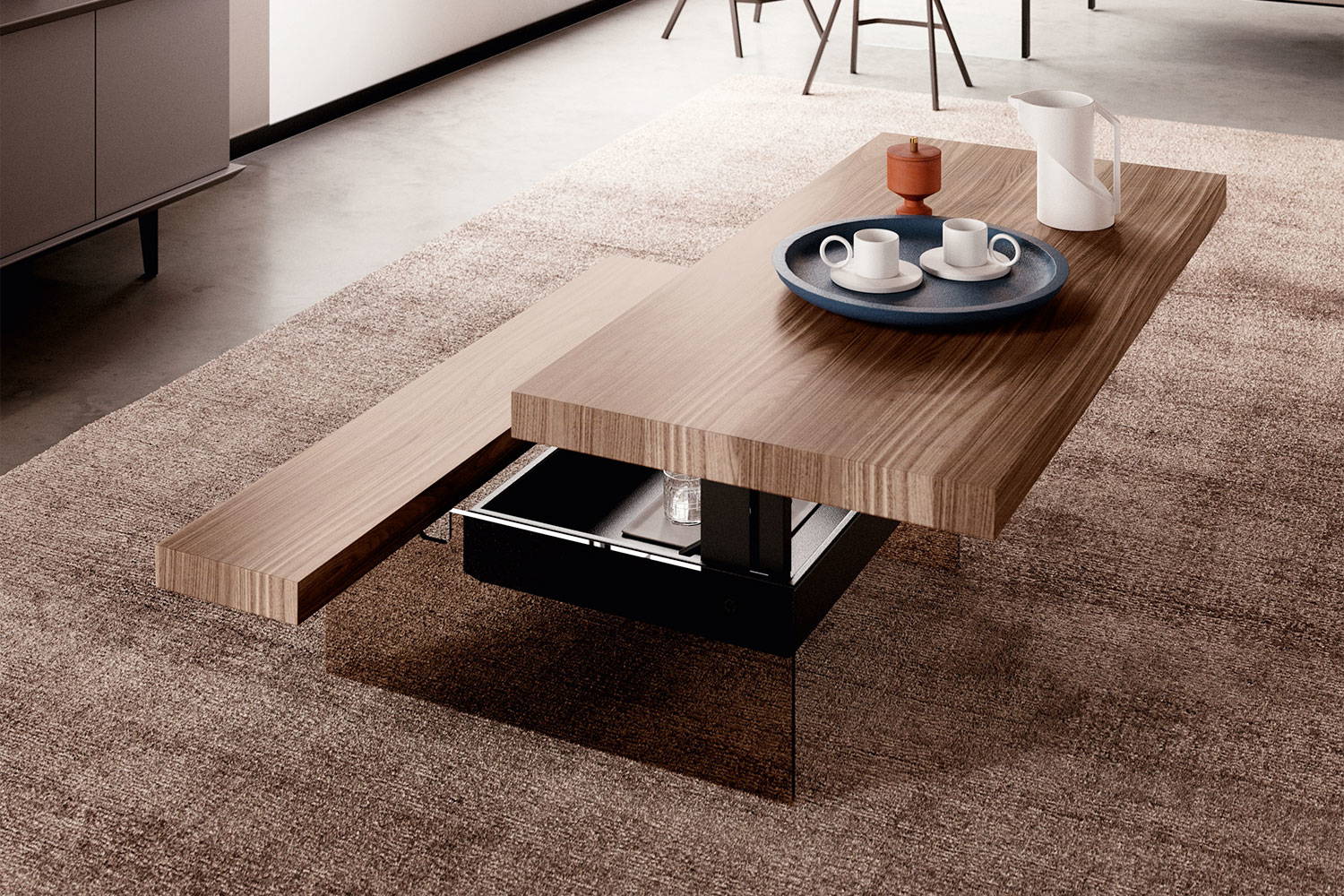 Markus Lift-Up Coffee Table by Ozzio Italia | room service 360°
